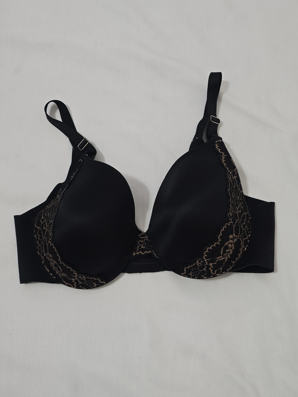 Soma Black Bra with Gold Lace‎ Accents - Women Intimates & Sleepwear 38C